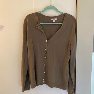 dark tan cardigan